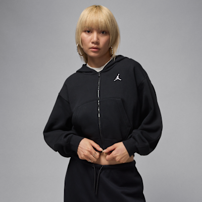 Jordan Brooklyn Fleece Women's Cropped Full-Zip Hoodie. Nike.com